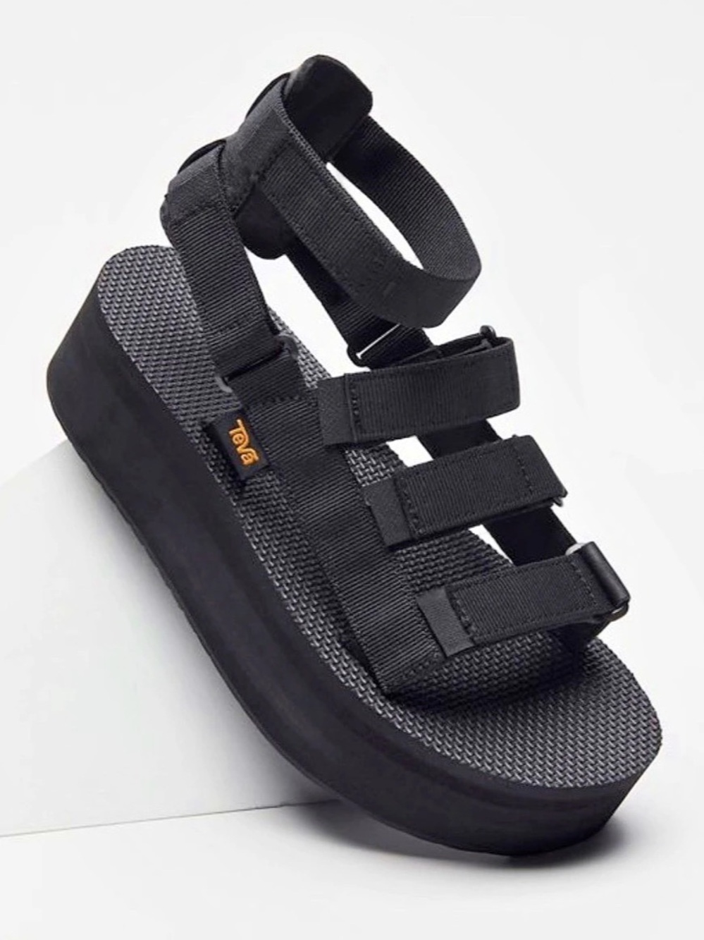 Teva Flatform Universal Black Platform Sandals